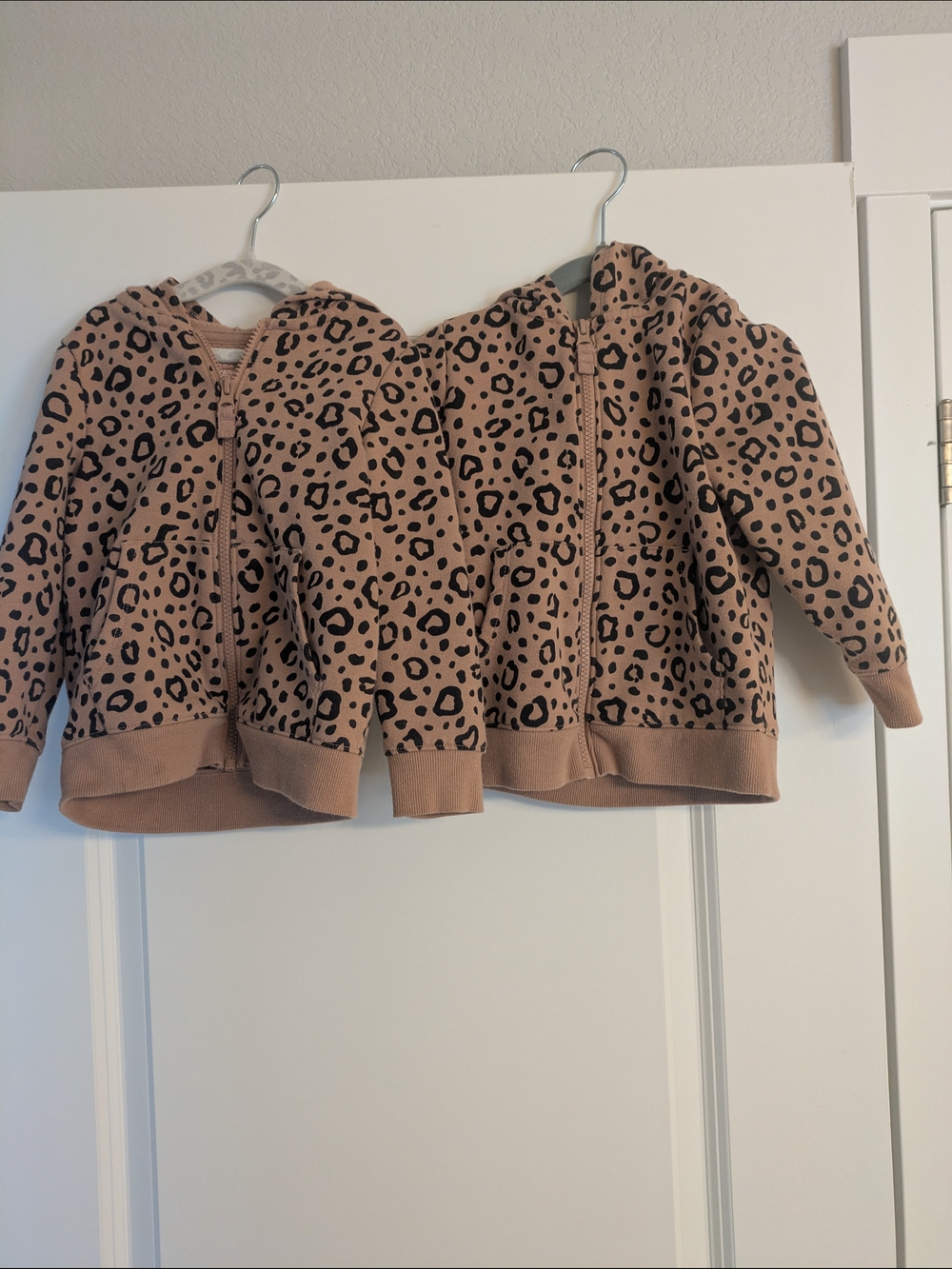 Cat & Jack Brown Leopard-Print Zip Hoodie